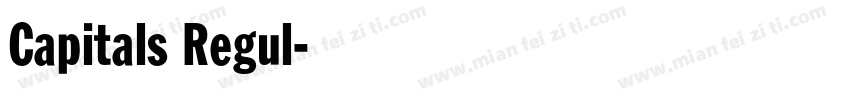 Capitals Regul字体转换